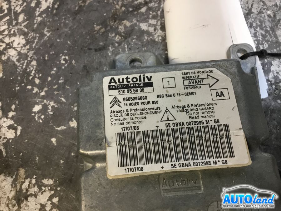 Calculator Airbag CITROEN C4 Picasso (UD_) 2007-2013 Cod 9665396680 