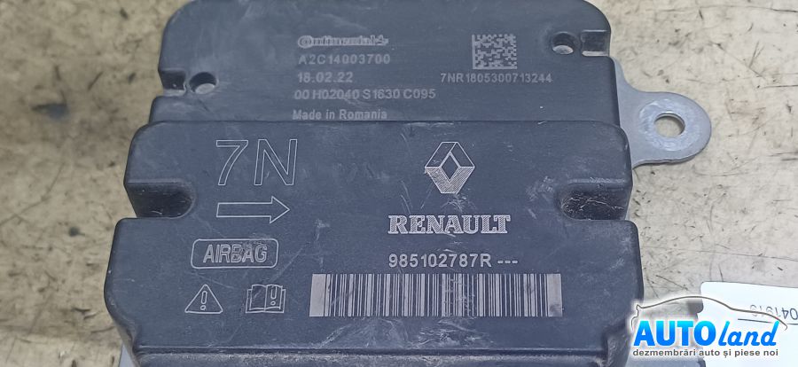Calculator Airbag DACIA LOGAN II 2012-2026 Cod 985102787R 
