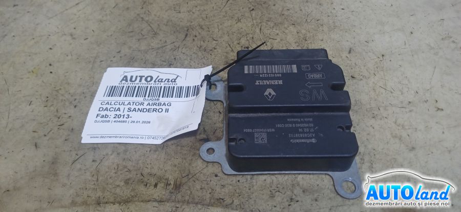 Calculator Airbag DACIA SANDERO II 2013-2026 Cod 985102122R 