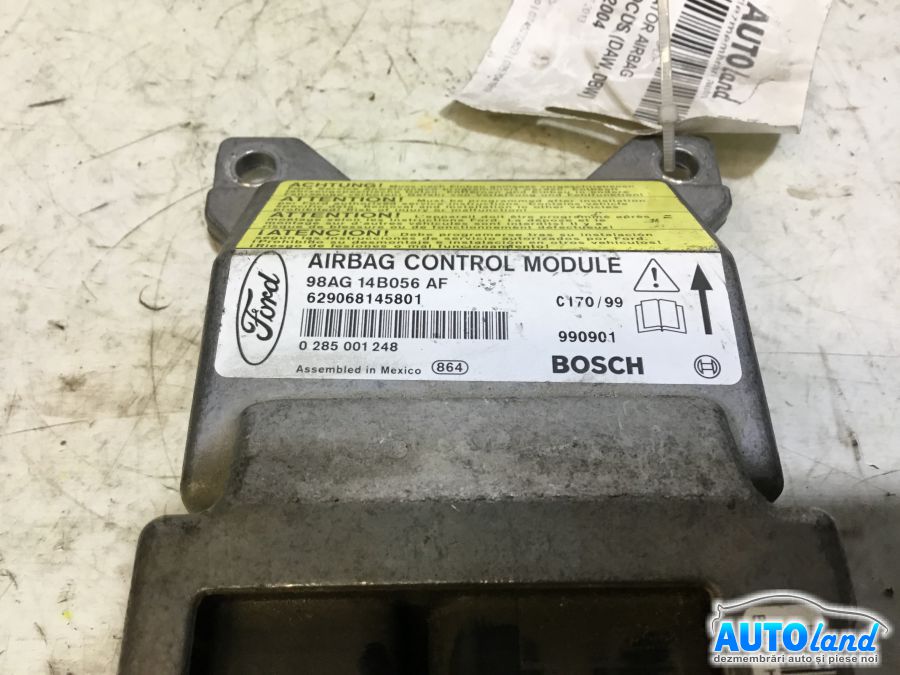 Calculator Airbag FORD FOCUS (DAW,DBW) 1998-2001 Cod 98AG14B056AF 