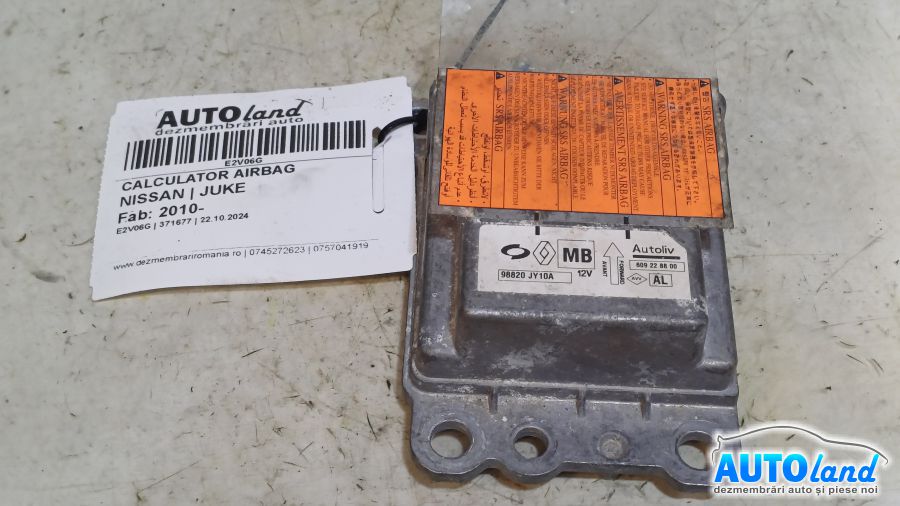 Calculator Airbag NISSAN JUKE 2010-2025 Cod 98820JY10A 