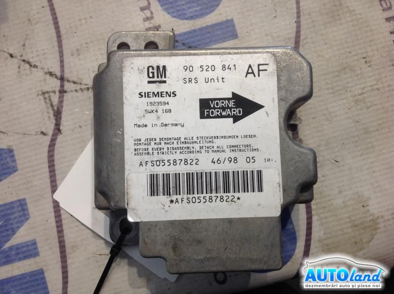 Calculator Airbag OPEL OMEGA B (25_,26_,27_) 1994-2003 Cod 90520841 