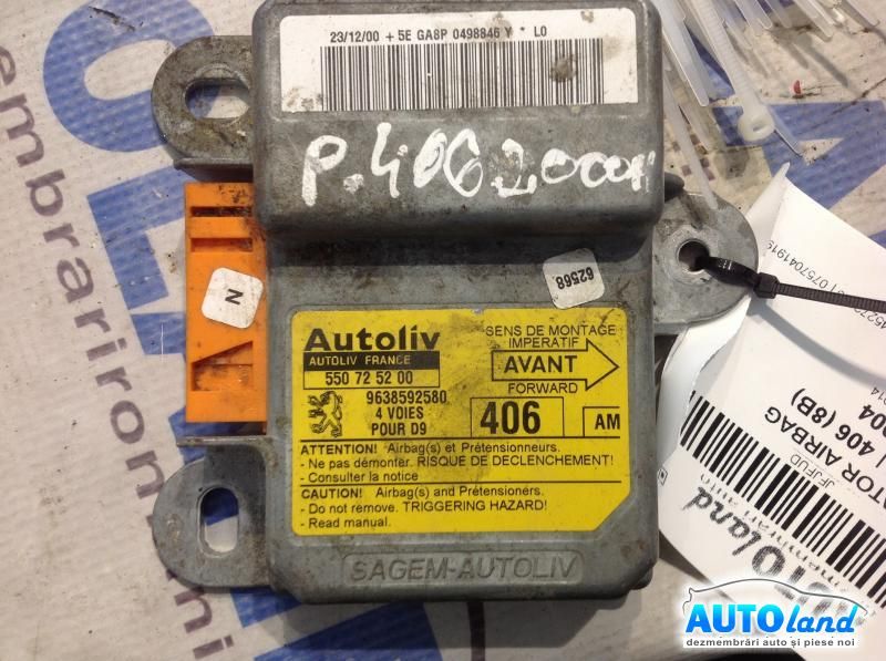 Calculator Airbag PEUGEOT 406 (8B) 1995-2004 Cod 9638592580 