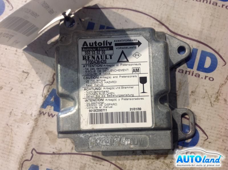 Calculator Airbag RENAULT LAGUNA I (B56_,556_) 1993-2001 Cod 7700436420 