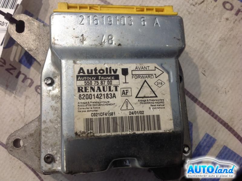 Calculator Airbag RENAULT LAGUNA II (BG0/1_) 2001-2025 Cod 8200142183 