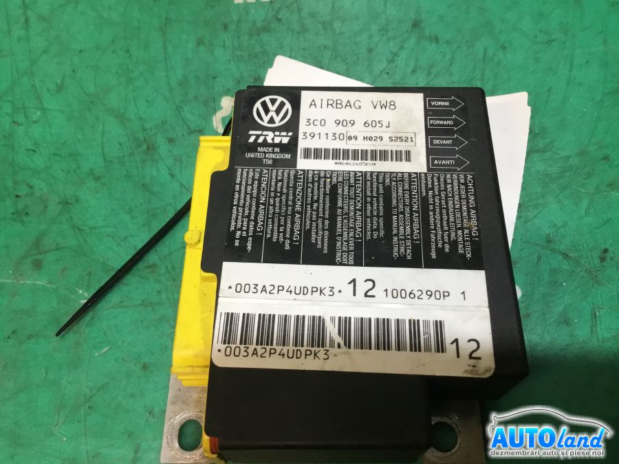 Calculator Airbag VOLKSWAGEN PASSAT (3C2) 2005-2025 Cod 3C0909605J 