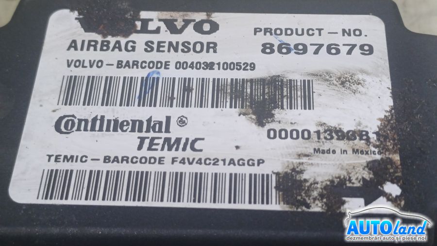 Calculator Airbag VOLVO S40 II (MS) 2004-2025 Cod 8697679 