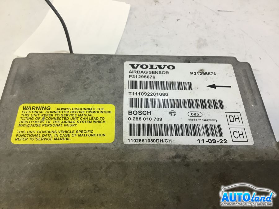 Calculator Airbag VOLVO XC70 II 2007-2025 Cod 0285010709 