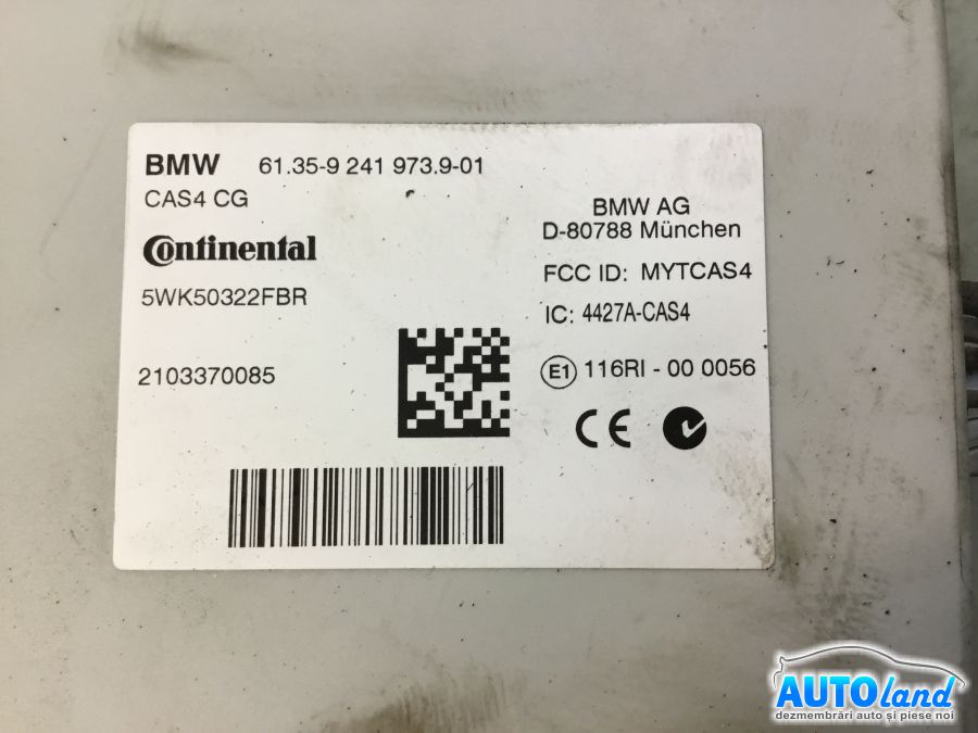 Calculator Confort BMW 5 (F10) 2010-2025 Cod 9241973 