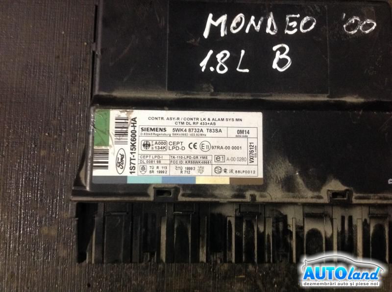 Calculator Confort FORD MONDEO III (B5Y) 2000-2003 Cod 1S7T15K600HA 