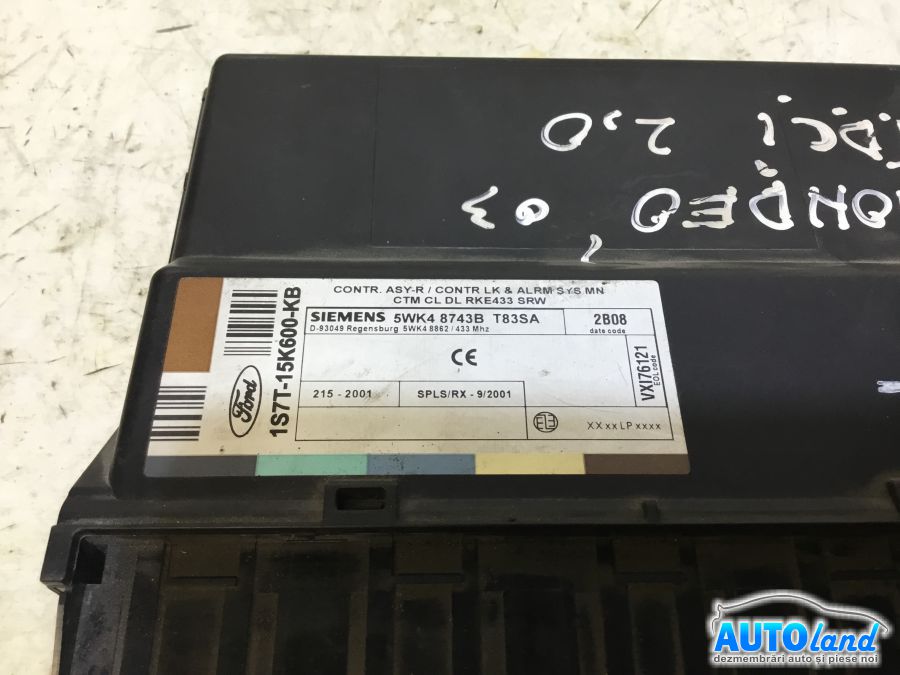 Calculator Confort FORD MONDEO III (B5Y) 2000-2003 Cod 1S7T15K600KB 