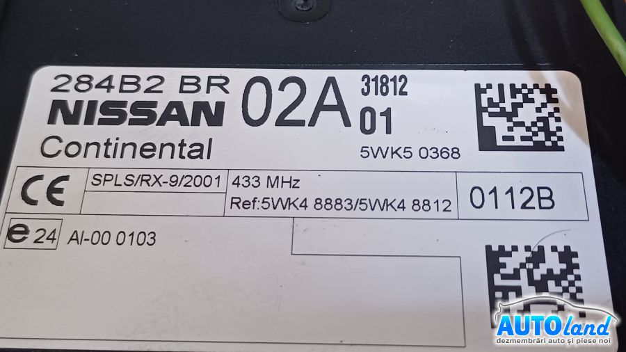 Calculator Confort NISSAN QASHQAI (J10,JJ10) 2007-2025 Cod 284B2BR02A 