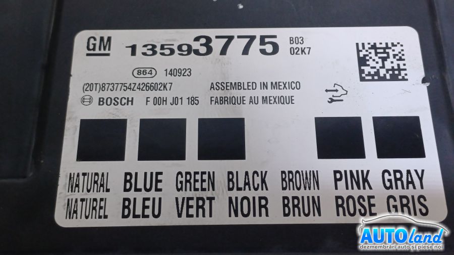 Calculator Confort OPEL INSIGNIA 2008-2025 Cod 13593775 