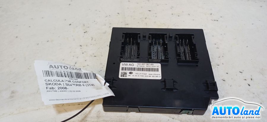 Calculator Confort SKODA SUPERB II (3T4) 2008-2026 Cod 1K0937087AN 