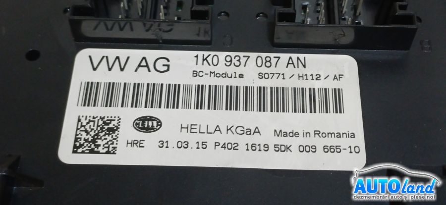 Calculator Confort SKODA SUPERB II (3T4) 2008-2026 Cod 1K0937087AN 