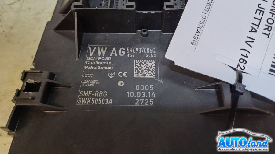 Calculator Confort VOLKSWAGEN JETTA IV (162) 2010-2014 Cod 5K0937086Q 