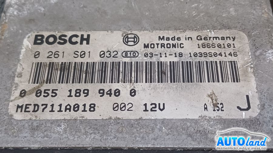 Calculator Ecu Motor ALFA ROMEO GTV (916C_) 1994-2025 Cod 0261S01032 