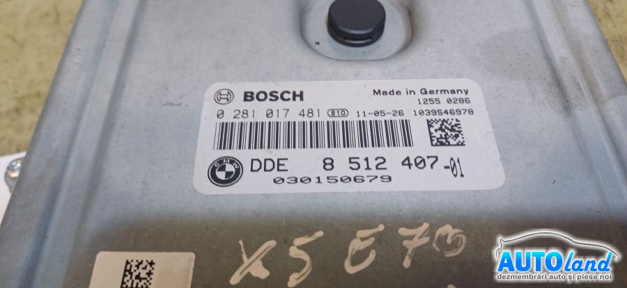 Calculator Ecu Motor BMW X5 (E70, facelift 2010) 2010-2013 Cod 8512407 