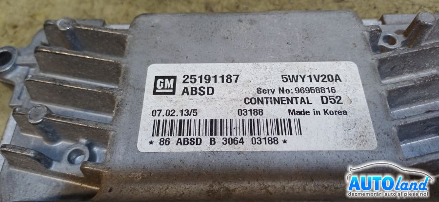 Calculator Ecu Motor CHEVROLET SPARK 2000-2005 Cod 25191187 