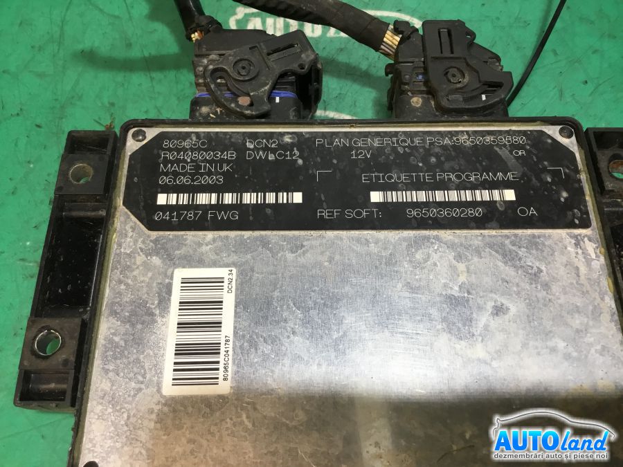 Calculator ECU Motor CITROEN BERLINGO 1996-2026 Cod R04080034B 