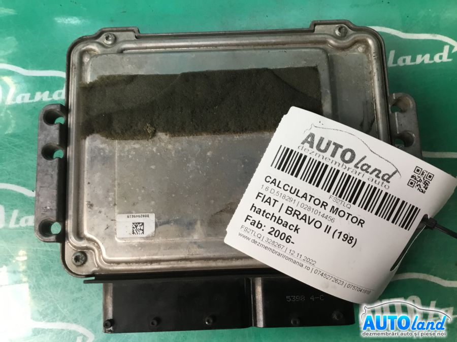Calculator ECU Motor FIAT BRAVO II (198) hatchback 2006-2025 Cod 0281014456 