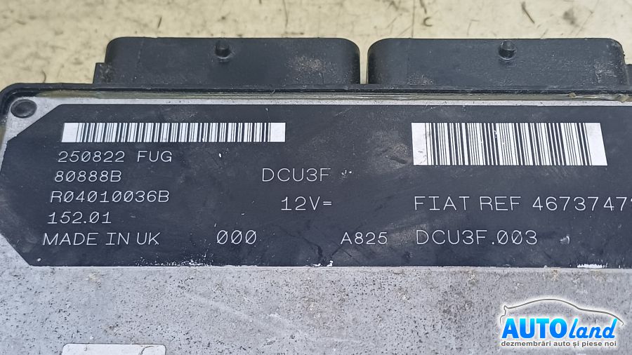 Calculator Ecu Motor FIAT DOBLO (119) 2001-2025 Cod 46737473 