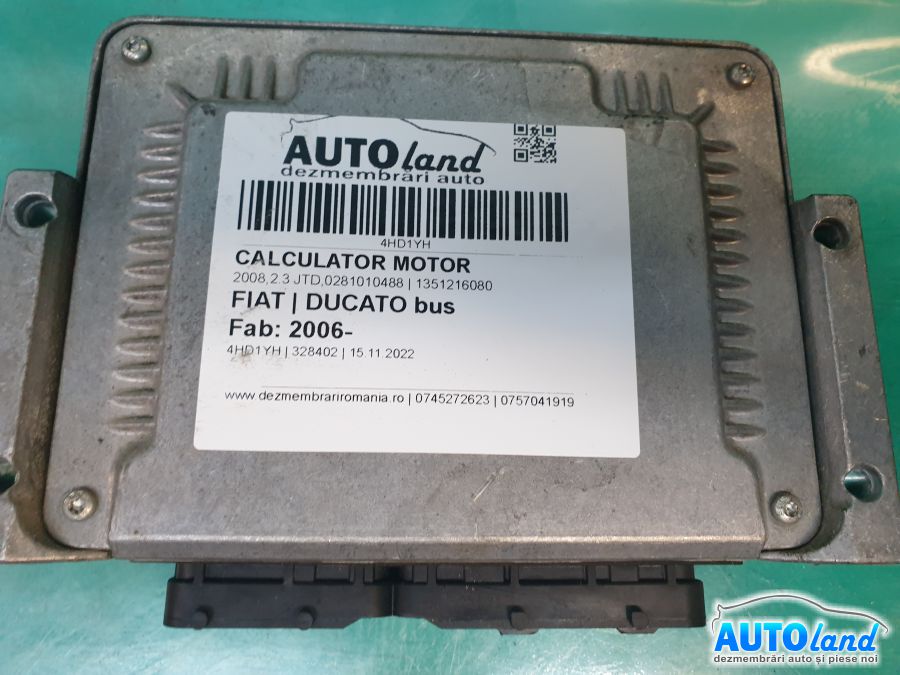 Calculator ECU Motor FIAT DUCATO bus 2006-2025 Cod 1351216080 