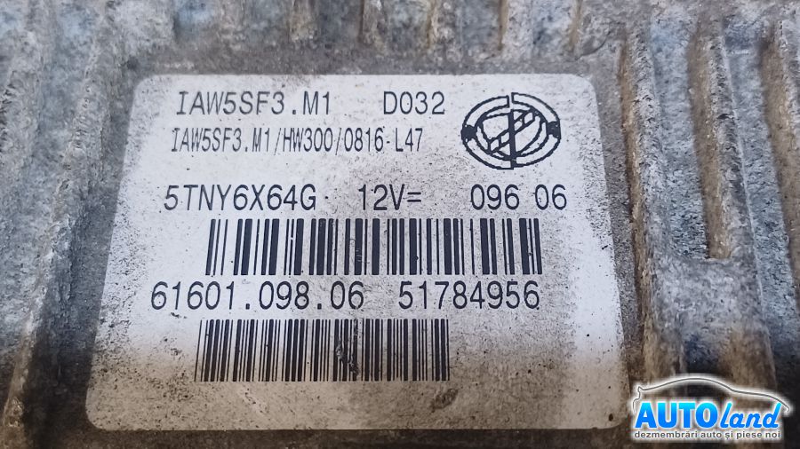 Calculator Ecu Motor FIAT GRANDE PUNTO (199) 2005-2025 Cod 51784956 