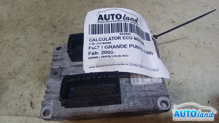 Calculator Ecu Motor FIAT GRANDE PUNTO (199) 2005-2025 Cod 51784956 