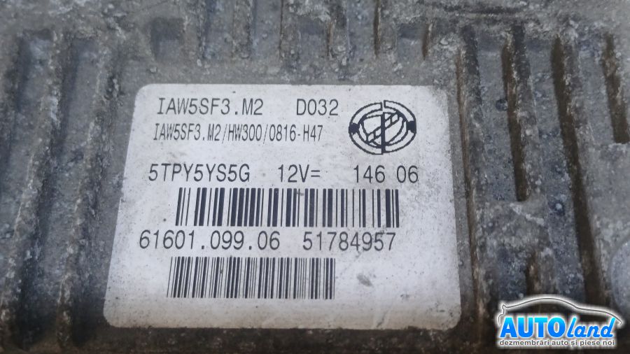 Calculator Ecu Motor FIAT GRANDE PUNTO (199) 2005-2025 Cod 51784957 