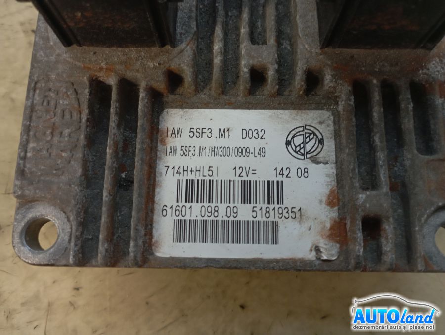 Calculator Ecu Motor FIAT GRANDE PUNTO (199) 2005-2025 Cod 51819351 
