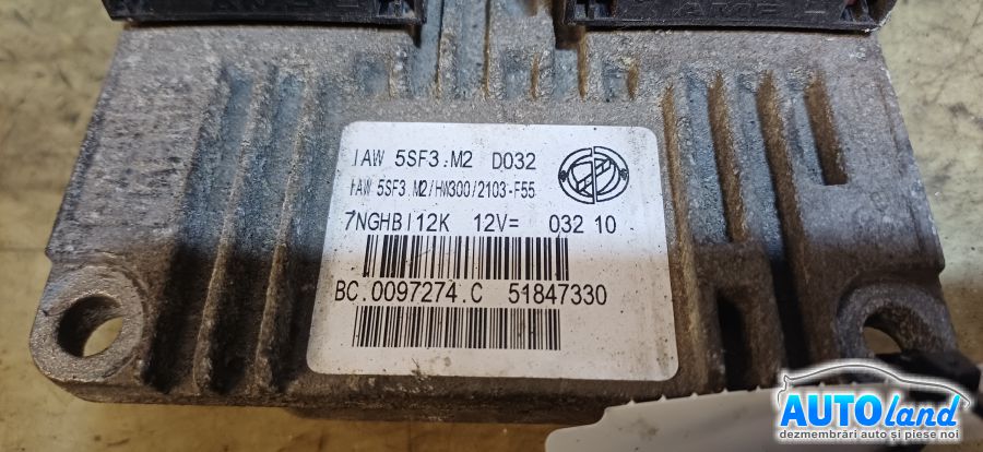 Calculator Ecu Motor FIAT GRANDE PUNTO Van (199) 2008-2025 Cod 51847330 