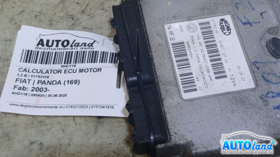 Calculator Ecu Motor FIAT PANDA (169) 2003-2025 Cod 51793116 