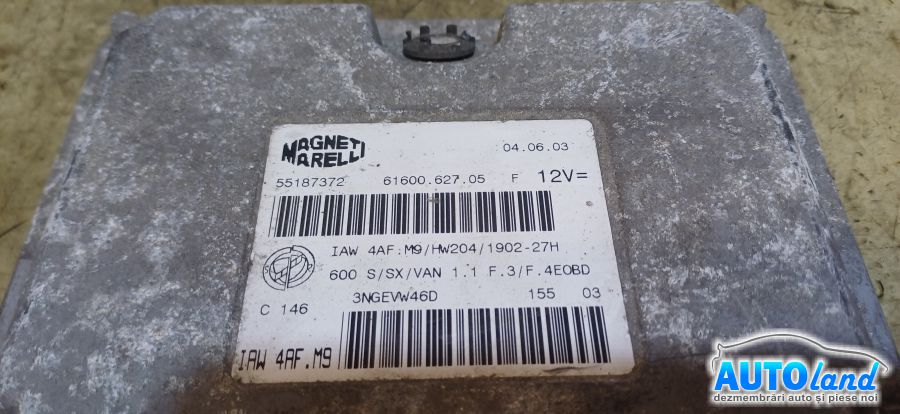 Calculator Ecu Motor FIAT SEICENTO (187) 1998-2025 Cod 55187372 
