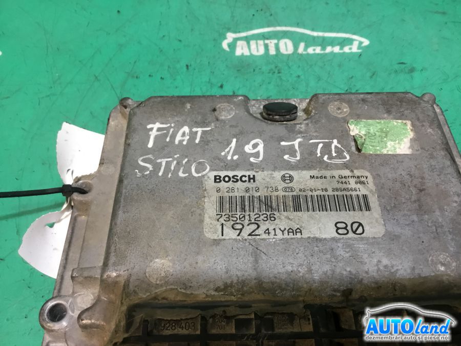Calculator ECU Motor FIAT STILO (192) 2001-2025 Cod 73501236 