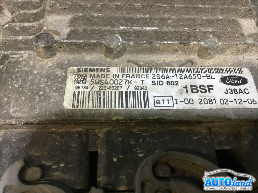Calculator ECU Motor FORD FIESTA V (JH_,JD_) 2001-2026 Cod 2S6A12A650BL 