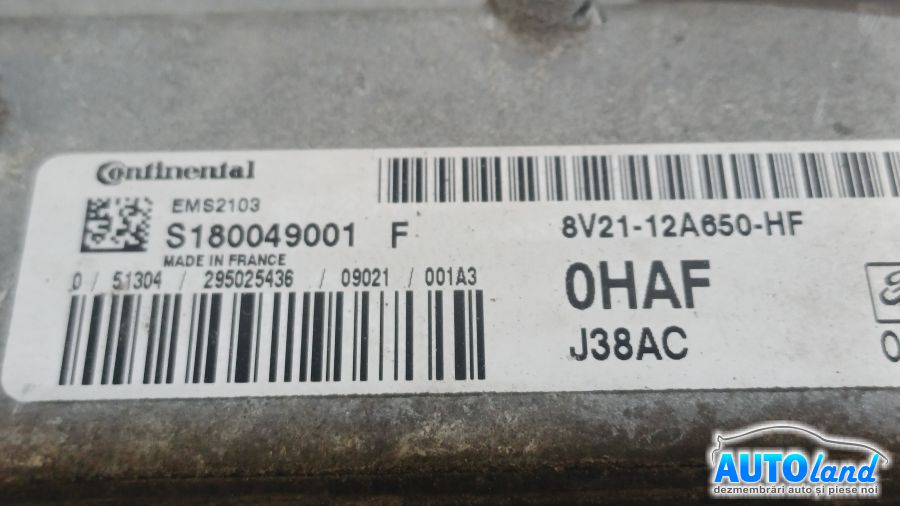 Calculator Ecu Motor FORD FIESTA VI 2008-2025 Cod 8V2112A650HF 