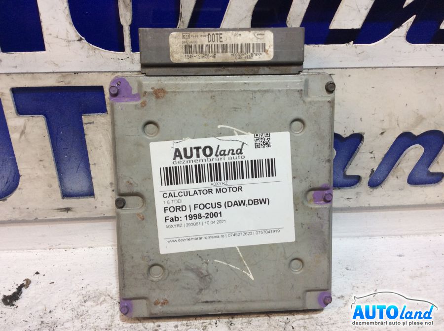 Calculator ECU Motor FORD FOCUS (DAW,DBW) 1998-2001 Cod 1S4F12A650AE 