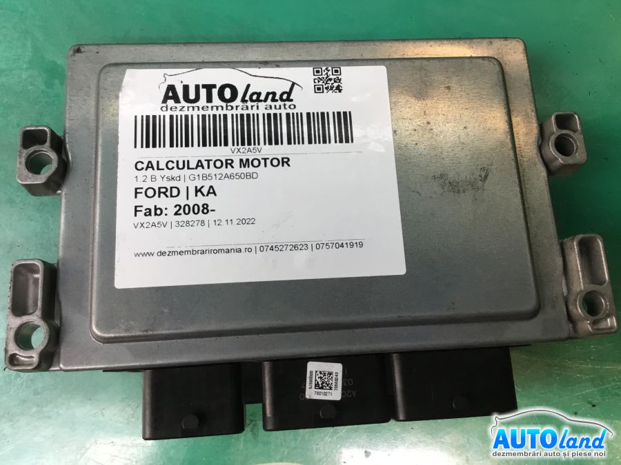 Calculator ECU Motor FORD KA 2008-2025 Cod G1B512A650BD 