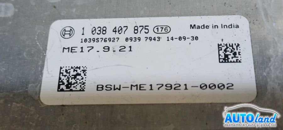 Calculator Ecu Motor HYUNDAI i20 (PB,PBT) 2008-2025 Cod 391F203GA0 