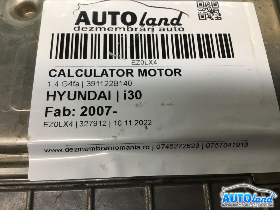Calculator ECU Motor HYUNDAI i30 2007-2025 Cod 391122B140 