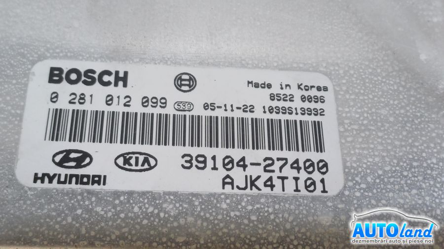 Calculator Ecu Motor HYUNDAI TUCSON (JM) 2004-2025 Cod 3910427400 