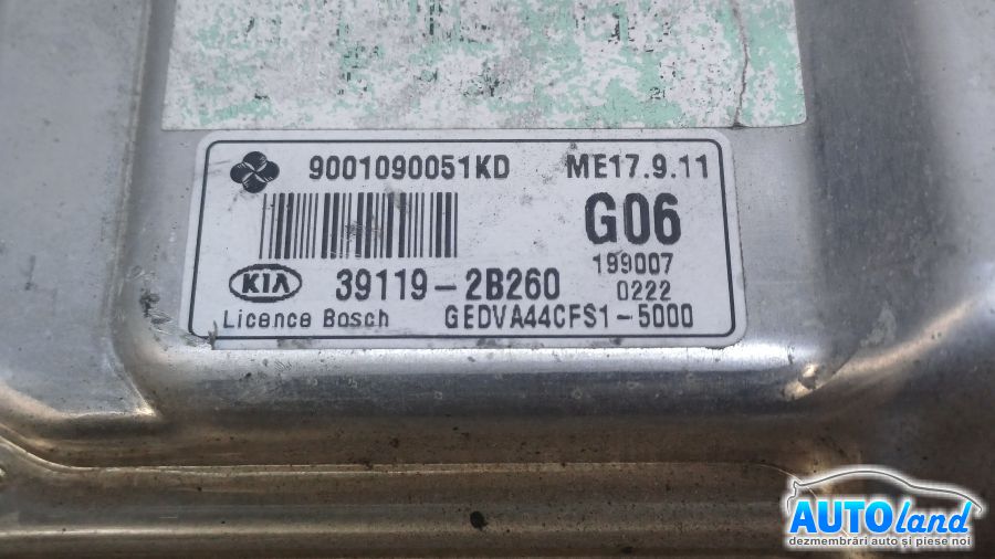 Calculator Ecu Motor KIA CEED hatchback (ED) 2006-2025 Cod 391192B260 