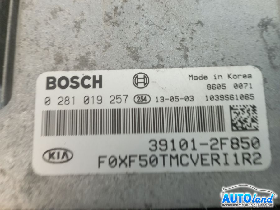 Calculator Ecu Motor KIA SORENTO (XM) 2009-2026 Cod 391012F850 