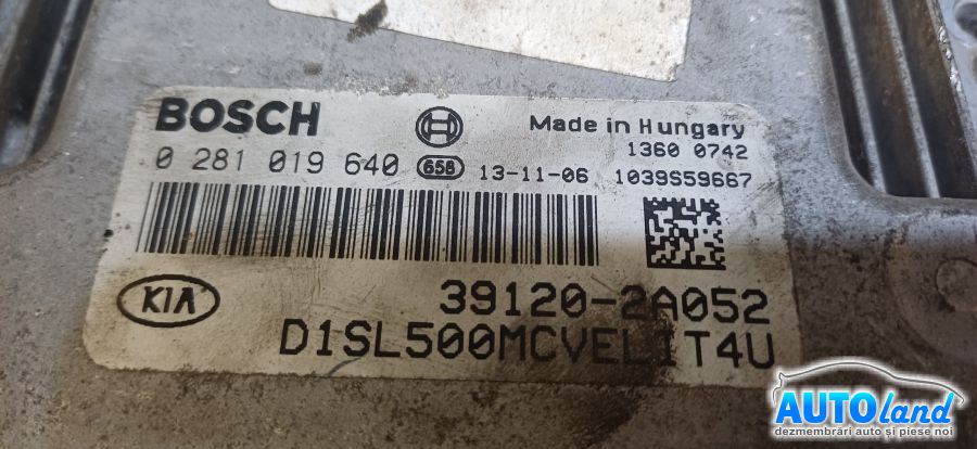 Calculator Ecu Motor KIA SPORTAGE (JE_) 2004-2025 Cod 391202A052 
