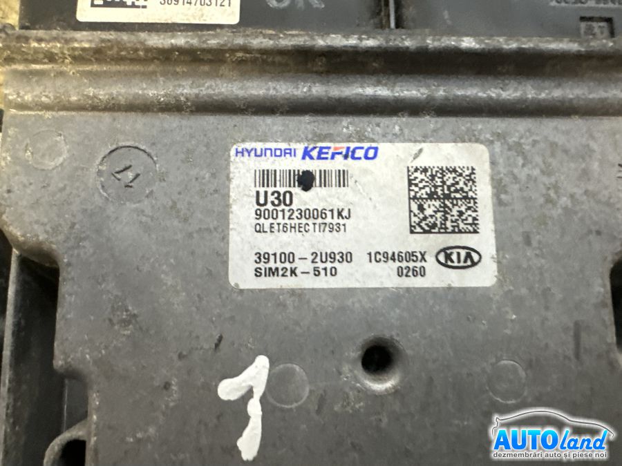 Calculator Ecu Motor KIA SPORTAGE (SL) 2010-2025 Cod 391002U930 