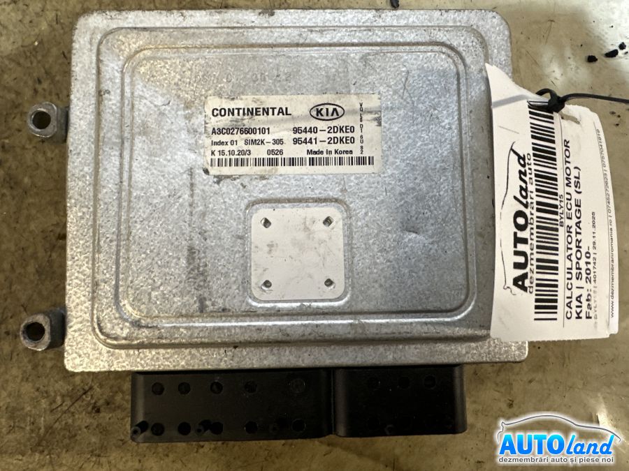 Calculator Ecu Motor KIA SPORTAGE (SL) 2010-2025 Cod 954402DKE0 