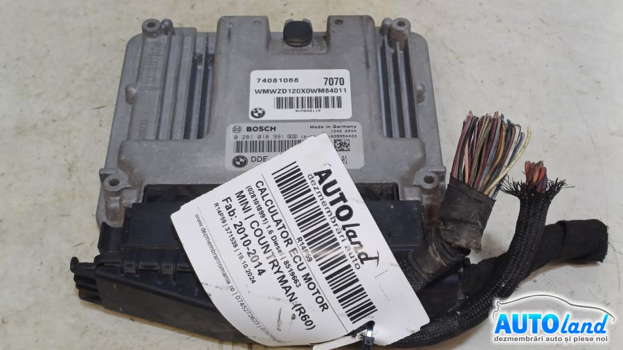 Calculator Ecu Motor MINI COUNTRYMAN (R60) 2010-2014 Cod 8519663 