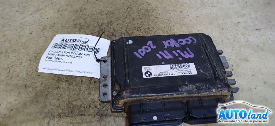 Calculator Ecu Motor MINI MINI (R50,R53) 2001-2025 Cod 7513981 