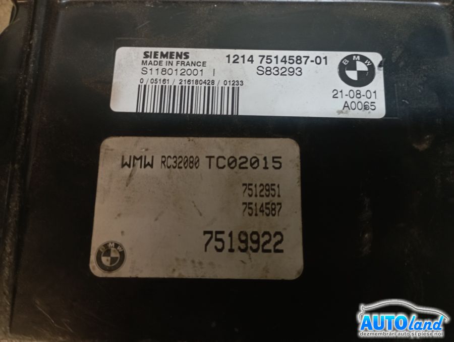 Calculator Ecu Motor MINI MINI (R50,R53) 2001-2025 Cod 7514587 